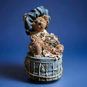 Boyds Bears Bearstone Collection Trinket Box Victoria The Lady Retired No Box